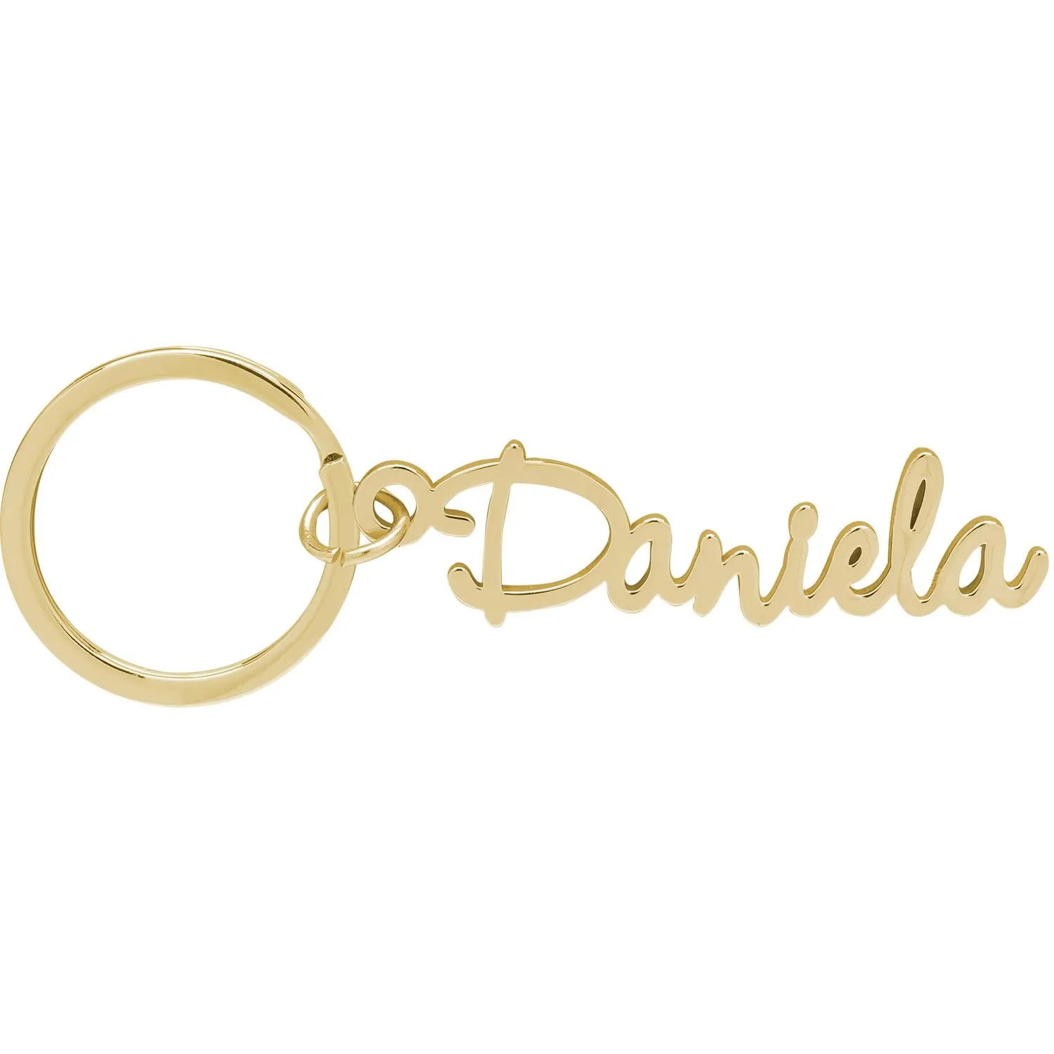 Goldener Namens-Schlüsselanhänger Daniela