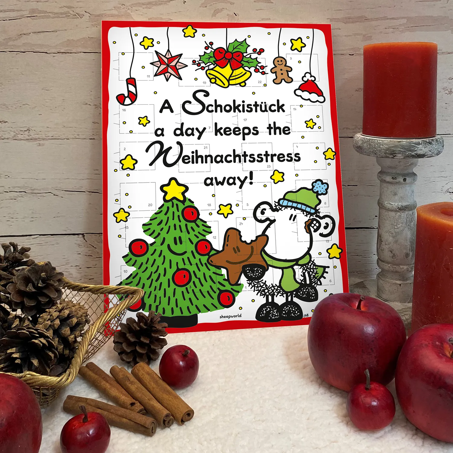 Adventskalender »A Schokistück a day keeps the Weihnachtsstress away!«