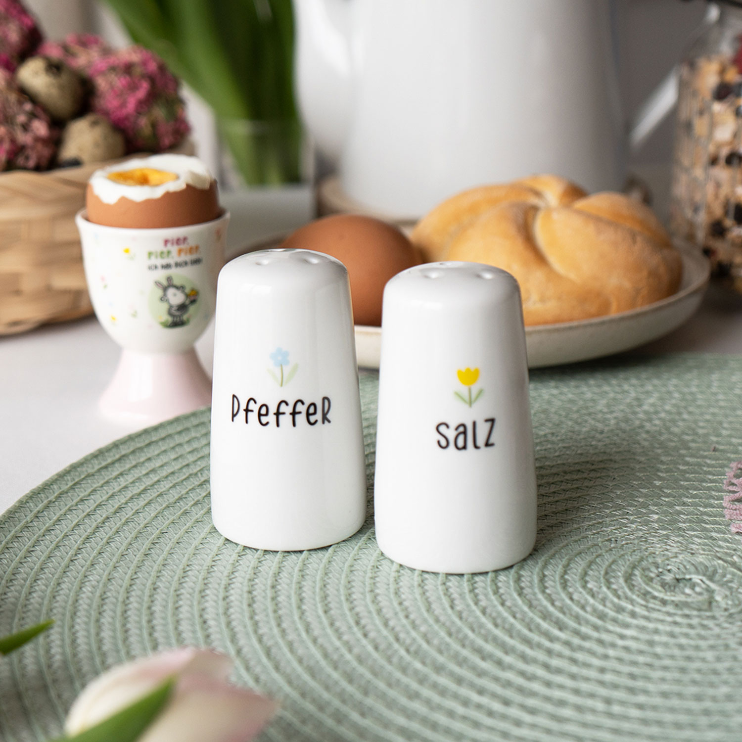 Salz- und Pfefferstreuer Set »Piep, Piep, Piep, ich hab Dich lieb!«