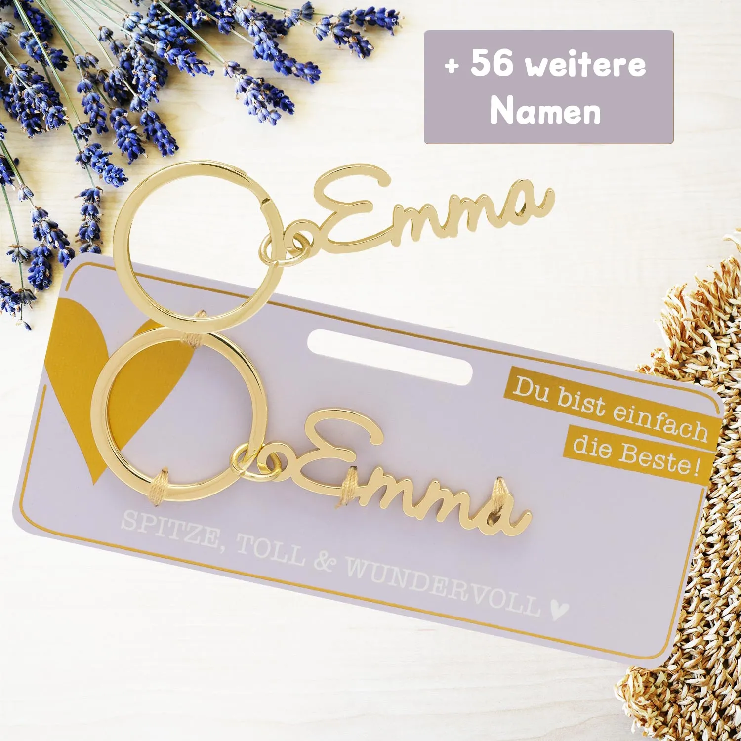 Schlüsselanhänger mit Name »Emma«