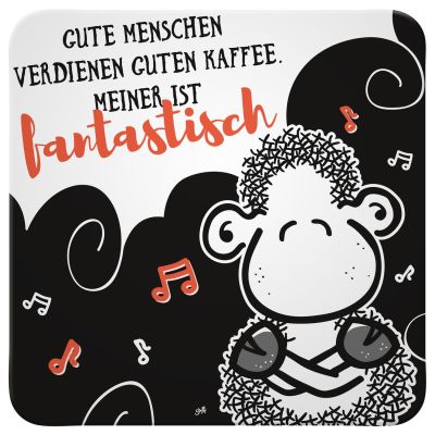 4er Set Untersetzer – Seestern & Sandstrand Motiv, Rund, 10 Cm, Aus Polyester & Recyceltem Gummi