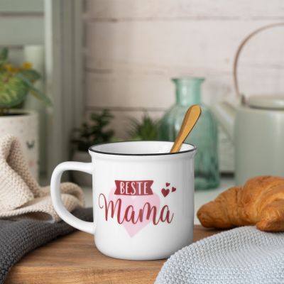 GRUSS & CO Anti-Stress-Tasse Motiv „Büroqueen" | Tasse Mit Spruch, 45 Cl, New Bone China Geschenk Kollegin 45488