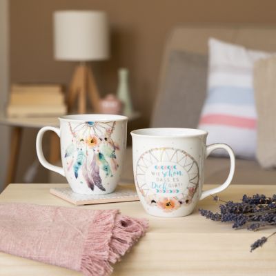 Sheepworld Stapeltassen-Set „Ich Deins, Du Meins, Wir Eins“ – 2 Tassen + Kerzenhalter Mit Teelicht